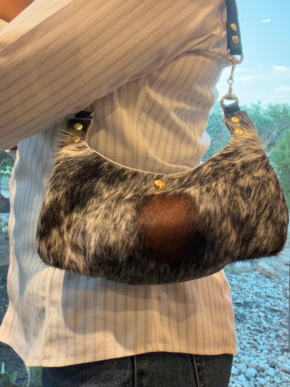 Handmade Cowhide Shoulder Bag
